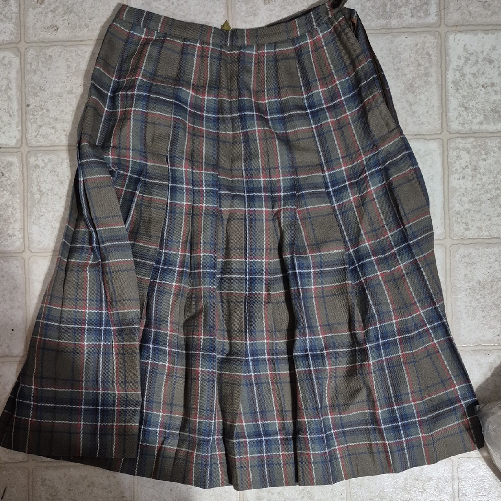 Chic Plaid A-Line Skirt